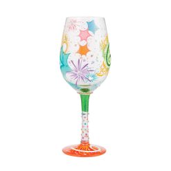 Alternative view of Hallmark - Lolita Happy 60th Birthday Handpainted Wine Glass, 15 oz.