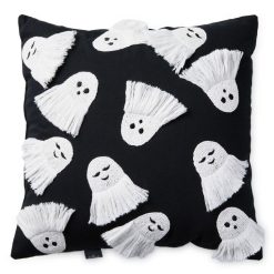 Hallmark - Fringe Ghosts Halloween Pillow, 16x16