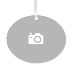 Hallmark - Design-Your-Own Horizontal Oval Metal Personalized Ornament, Custom Photo