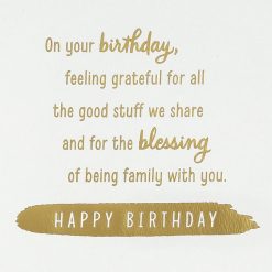 Alternative view of Hallmark - The Blessing of Being Family Birthday Card