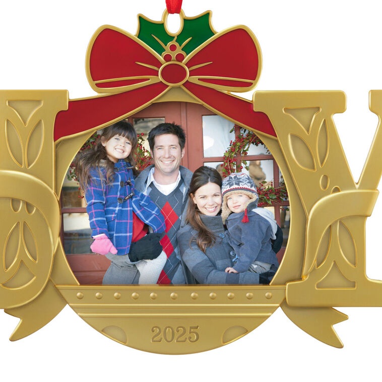 Hallmark - A Joy to Behold 2025 Metal Personalized Ornament, Custom Photo - Image 5