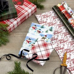 Alternative view of Hallmark - Christmas Classics 3-Pack Reversible Wrapping Paper Assortment, 120 sq. ft.