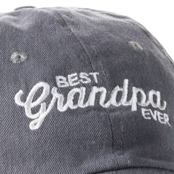 Alternative view of Hallmark - Best Grandpa Ever Gray Twill Baseball Cap