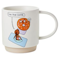 Hallmark - Find Your Center Yoga Funny Mug, 16 oz.