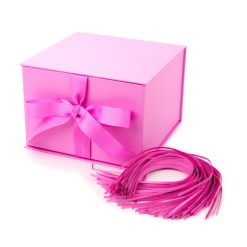Hallmark - Bubblegum Pink 5x7 Large Gift Box With Shredded Paper Filler