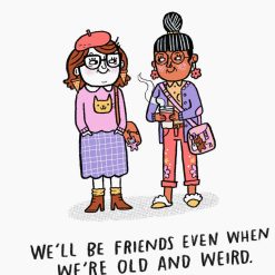 Alternative view of Hallmark - Even When We're Old and Weird Funny Birthday Card for Friend