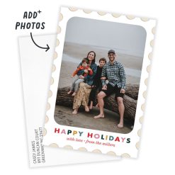 Alternative view of Hallmark - Postage Stamp Flat Holiday Photo Card