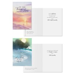 Alternative view of Hallmark - Watercolor Crosses Assorted Religious Sympathy Cards, Box of 12