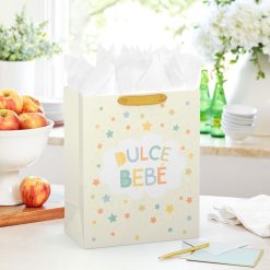 Alternative view of Hallmark - 13" Dulce Bebé Stars on Yellow Large Gift Bag