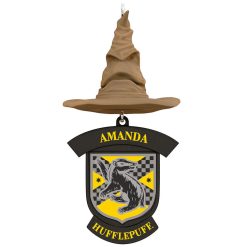 Hallmark - Harry Potter Sorting Hat Personalized Text Ornament, Hufflepuff