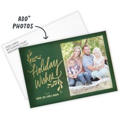 Alternative view of Hallmark - Evergreen Wishes Flat Holiday Photo Card