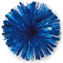 Hallmark - Royal Blue Metallic Pom Pom Gift Bow, 7