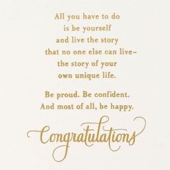 Alternative view of Hallmark - Be Proud, Be Confident, Be Happy Graduation Card