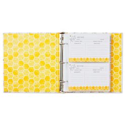 Alternative view of Hallmark - Yellow Honeycomb Recipe Organizer Book