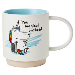 Hallmark - Unicorn You Magical Bastard Funny Mug, 16 oz.