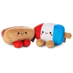 Hallmark - Better Together Hot Dog and Freeze Pop Magnetic Plush Pair, 3.5