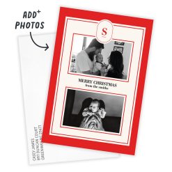 Alternative view of Hallmark - Merry Monogram Flat Christmas Photo Card