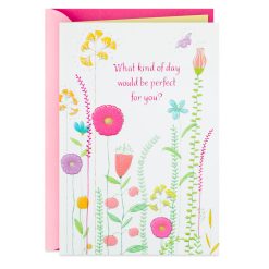 Hallmark - Colorful Wildflowers Perfect Day Birthday Card