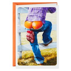 Hallmark - Pumpkin Butt Funny Halloween Card