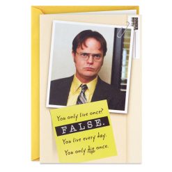 Hallmark - The Office Live It to the Fullest Funny Birthday Card