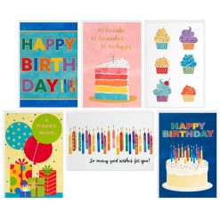 Alternative view of Hallmark - Cake and Candles Assorted Boxed Birthday Cards, Pack of 72