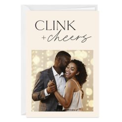 Hallmark - Personalized Clink and Cheers Congratulations Photo Card