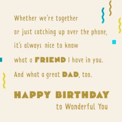 Alternative view of Hallmark - You're Both a Great Dad and a Friend Birthday Card