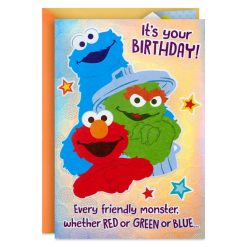 Hallmark - Sesame Street Extra Happy Pop-Up Birthday Card for Kids