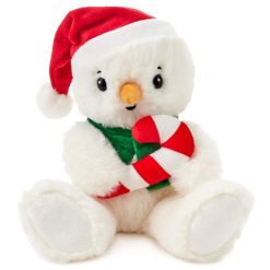 Hallmark - Snowman With Candy Cane Plush, 6