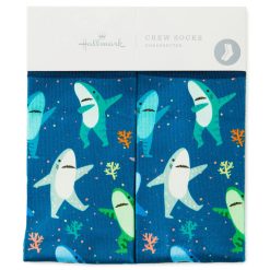 Alternative view of Hallmark - Dancing Sharks Fun Crew Socks