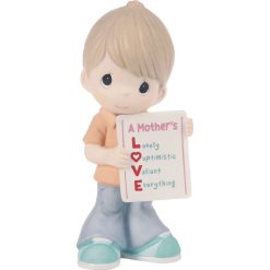 Hallmark - Precious Moments A Mother's Love Is Everything Boy Figurine, 4.8