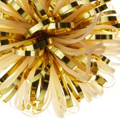 Alternative view of Hallmark - 5" Ivory and Gold Metallic Pom-Pom Gift Bow