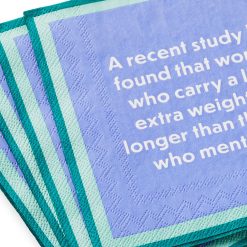 Alternative view of Hallmark - Drinks on Me Recent Study Funny Party Napkins, Pack of 20