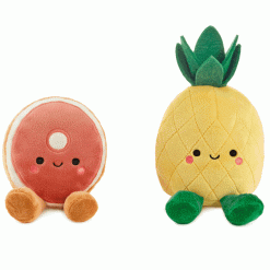 Alternative view of Hallmark - Better Together Ham and Pineapple Magnetic Plush Pair, 7