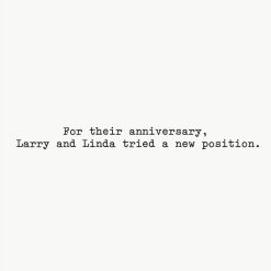 Alternative view of Hallmark - A New Position Funny Anniversary Card