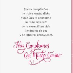 Alternative view of Hallmark - Peace and Infinite Blessings Spanish-Language Religious Birthday Card for Sister