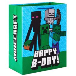 Hallmark - 13" Minecraft Large Birthday Gift Bag