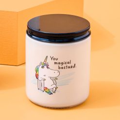 Alternative view of Hallmark - Unicorn You Magical Bastard Scented Single-Wick Jar Candle, 7 oz.