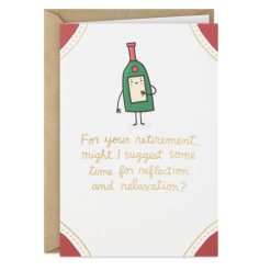 Hallmark - Any Hour Can Be Happy Hour Funny Retirement Card