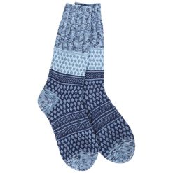 Hallmark - Crescent Sock Company Textured Crew Socks in Blue