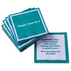 Hallmark - Drinks on Me Please Leave Funny Party Napkins, Pack of 20