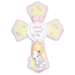 Hallmark - Precious Moments Jesus Loves Me Cross for Girl