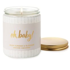 Alternative view of Hallmark - Oh Baby Warm Almond and Blossom Scented Jar Candle, 7 oz.