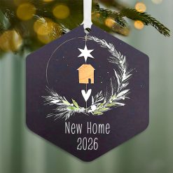 Alternative view of Hallmark - New Home Metal Personalized Ornament, Custom Text