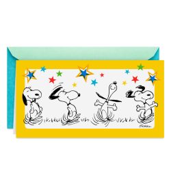 Hallmark - Peanuts Snoopy Happy Dance Money Holder Graduation Card