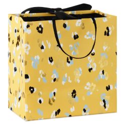 Alternative view of Hallmark - 7.7" Animal Print on Butter Yellow Medium Gift Bag