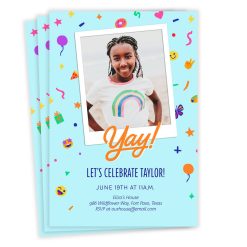 Hallmark - Yay Icons Party Invitation
