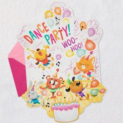 Alternative view of Hallmark - Dance Party Animals Musical Pop-Up Birthday Card for Kids