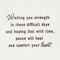 Alternative view of Hallmark - Wishing You Strength, Peace and Comfort Sympathy Card