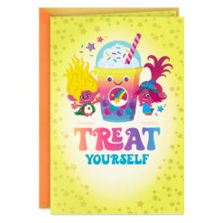 Hallmark - DreamWorks Animation Trolls Treat Yourself Birthday Card for Kids